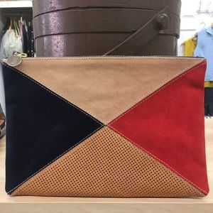 Clare V suede clutch